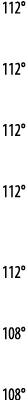 112   112   112   112   112   108   108 