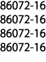 86072-16 86072-16 86072-16 86072-16 
