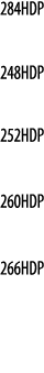 284HDP  248HDP  252HDP  260HDP  266HDP