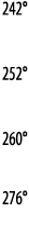 242   252   260   276 