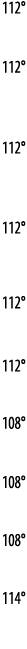 112   112   112    112   112   112   108   108   108   114 