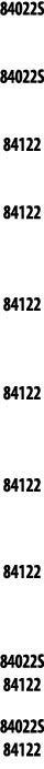 84022S  84022S  84122  84122  84122   84122   84122  84122  84022S 84122 84022S 84122 