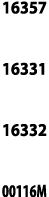16357  16331  16332  00116M