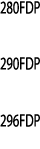 280FDP  290FDP  296FDP
