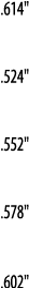  614     524     552     578     602  