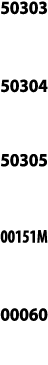 50303  50304  50305  00151M  00060