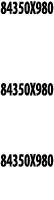 84350X980  84350X980  84350X980 
