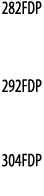 282FDP  292FDP  304FDP 