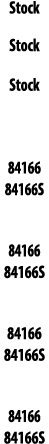 Stock Stock Stock  84166 84166S  84166 84166S  84166 84166S  84166 84166S