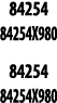 84254 84254X980 84254 84254X980