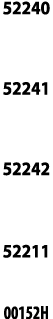52240  52241  52242  52211  00152H