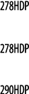 278HDP  278HDP  290HDP