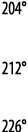 204   212   226 