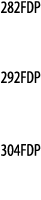 282FDP   292FDP  304FDP