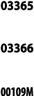 03365  03366  00109M