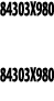 84303X980  84303X980