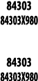 84303 84303X980  84303 84303X980