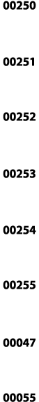 00250   00251   00252  00253  00254  00255  00047  00055