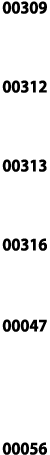 00309  00312  00313  00316  00047   00056