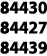 84430 84427 84439