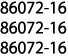 86072-16 86072-16 86072-16