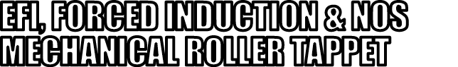 EFI, FORCED INDUCTION & NOS MECHANICAL ROLLER TAPPET