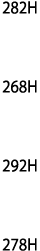 282H  268H  292H  278H