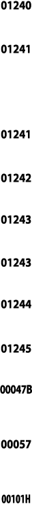 01240  01241   01241  01242  01243  01243  01244  01245 00047B  00057  00101H