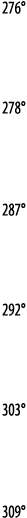 276    278    287    292    303    309 