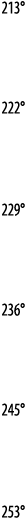 213    222    229    236    245    253 
