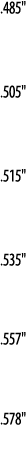  485     505     515     535     557     578   
