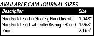 1 948   1 968   2 165  ,Stock Rocket Block or Stock Big Block Chevrolet Stock Rocket Block with Roller Bearings (50mm   