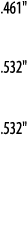  461     532     532  