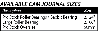 Pro Stock Roller Bearings   Babbit Bearing 2 124   Large Roller Bearing 2 166   Pro Stock Oversize 66mm,Size,Descript   