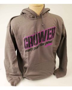 Hooded Pullover Sweatshirt Purple Crower Logo