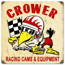 Nostalgia Sign, Crow with Checkered Flag